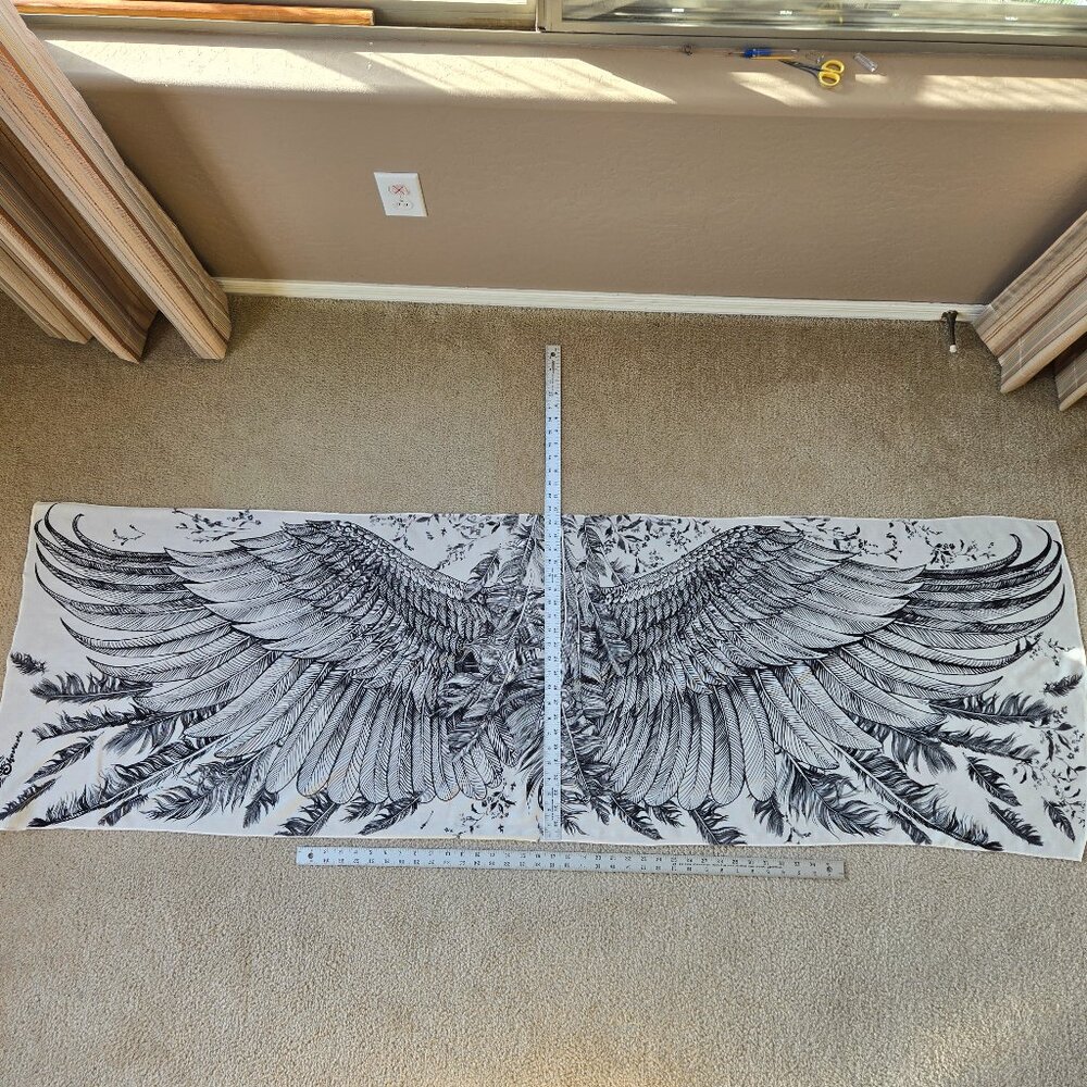 Bird Feathers Angel Wings Lightweight Scarf